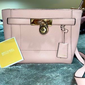 Michael Kors rare pink Hamilton Crossbody bag